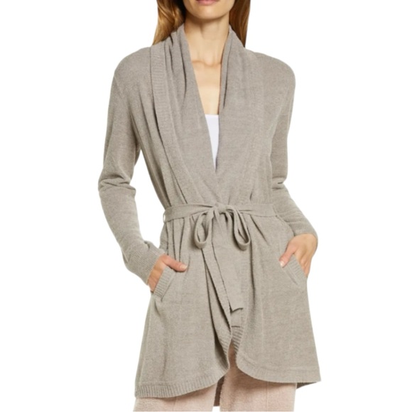 Barefoot Dreams Cozychic Ultra Lite Knit Longline Shawl Collar